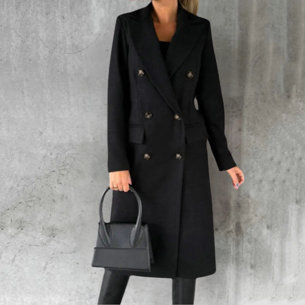 Genevieve™ - Timeless Double-Breasted Coat