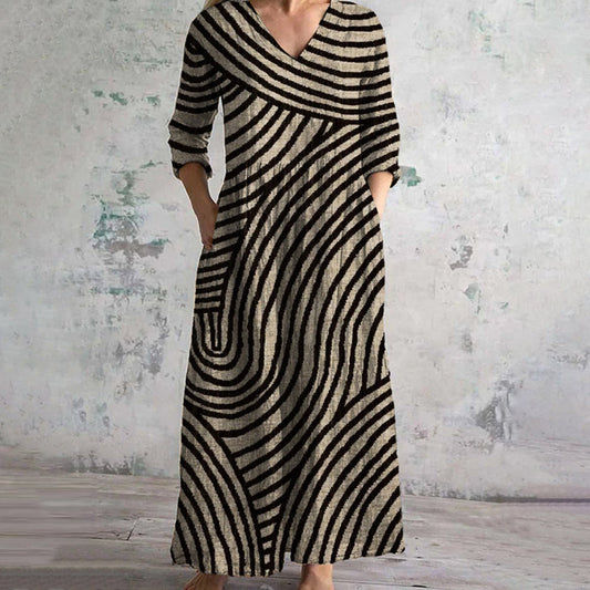 Ayla™ - Vintage Striped Dress