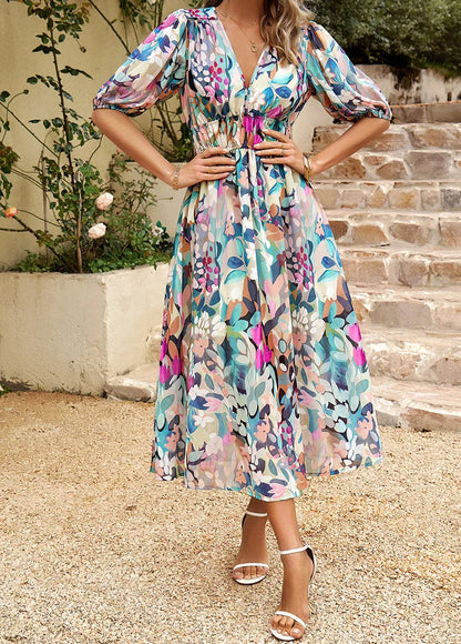 CHELSEA - Floral Midi Dress