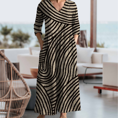 Ayla™ - Vintage Striped Dress