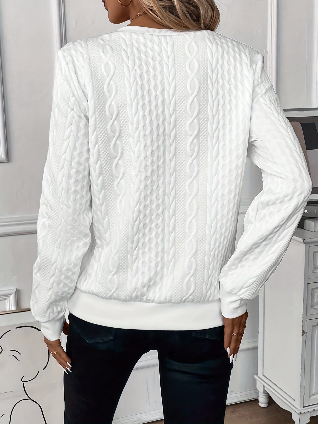 Elysha™ - Textured Quarter-Zip Pullover