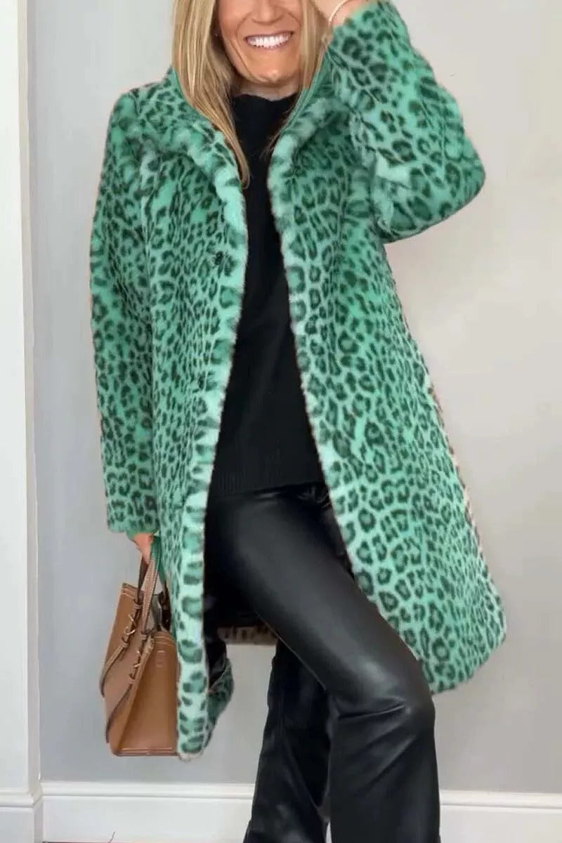 Sharmaine™ - Leopard Print Coat